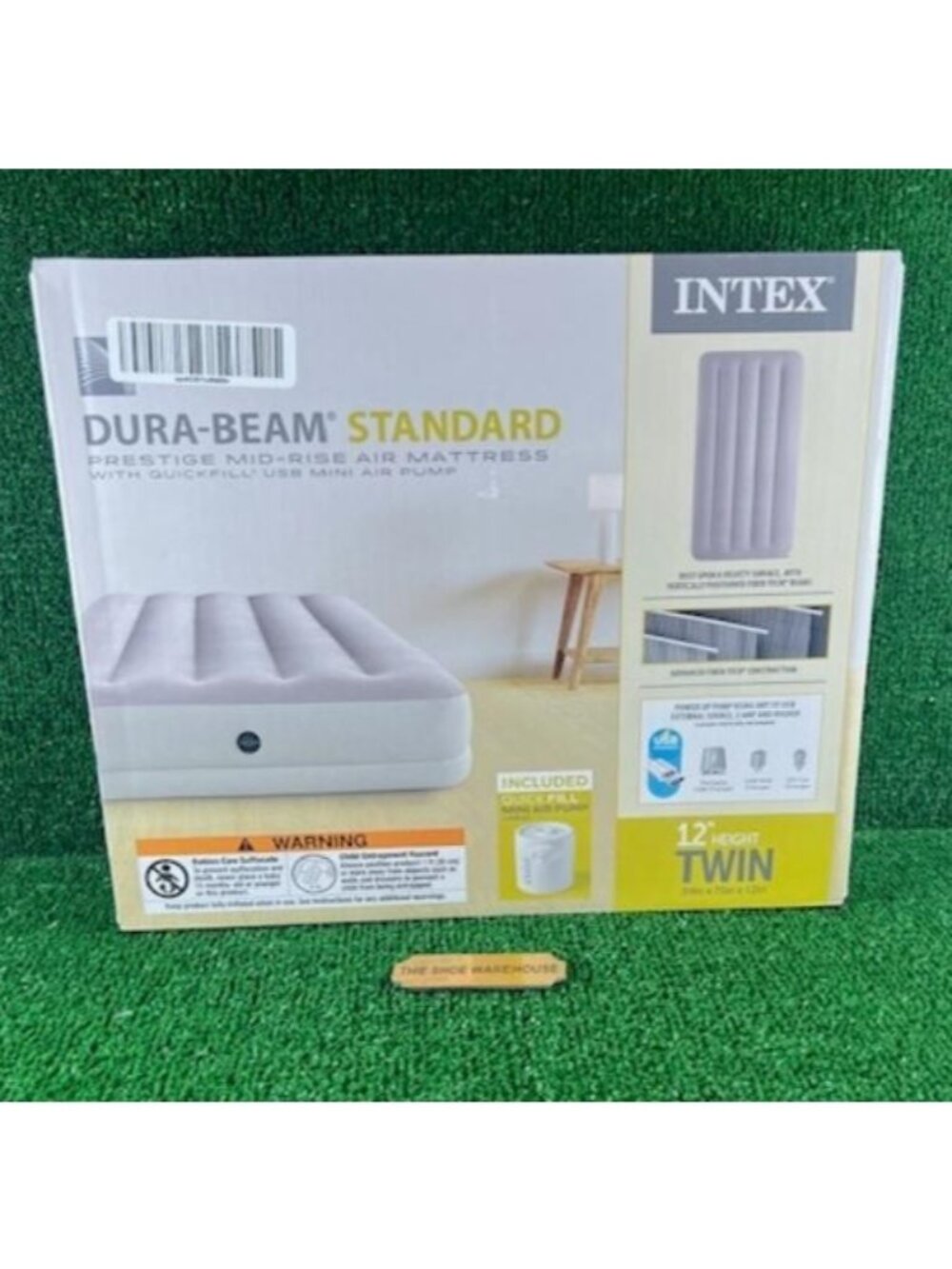 Intex #64177E Dura-Beam Standard Prestige 12" Twin Mid-Rise Air Mattress NEW